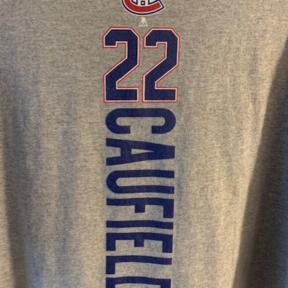 MMONTREAL CANADIANS #22 CAUFIELD MENS TEE - Picture 2 of 4